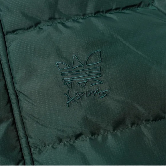 ADIDAS Originals Jonah Hill Puffer Jacket Green - Picture 6 of 10